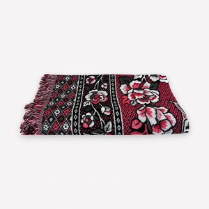 Dekoratīvs kokvilnas pārklājs 180×240 cm  ar bārkstīm – rozs - Image 6