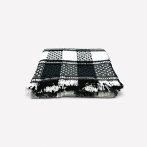 Dīvāna pārklājs–pleds 170×210 cm  no poliestera un vilnas ar bārkstīm - Image 4