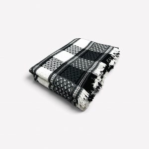 Dīvāna pārklājs–pleds 170×210 cm  no poliestera un vilnas ar bārkstīm - Image 5