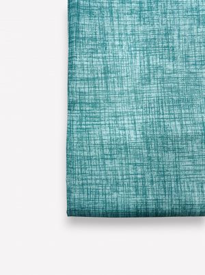 220×230 cm Palags bez gumijas Milano Zone - 100% kokvilna satīns (Tumši tirkīza ar svītrām) - Image 3