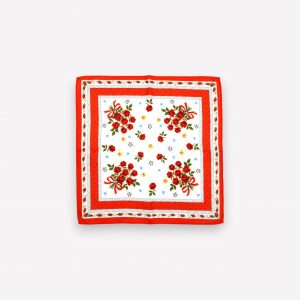 Elegants sieviešu auduma kabatlakatiņš 28×28 cm ar ziediem - Image 5