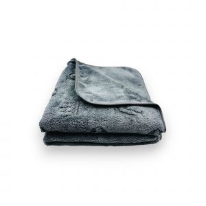 Premium vannas dvielis ar greznu ornamentu 50×100 cm - mikrošķiedra (Grafīta pelēks) - Image 2