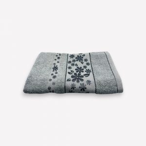 Liela izmēra vannas dvielis 70×140 cm - 100% kokvilna (Sudrabpelēks) - Image 2