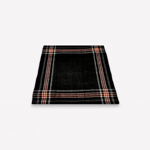 Klasiskais auduma kabatlakatiņš vīriešiem 36×36 cm (brūns ar strīpām) - Image 2