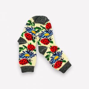 Siltās 100% aitas vilnas zeķes – biezas tradicionālā adījuma zeķes - Image 2