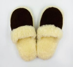 Aitas vilnas mājas čības – 100% Merino vilna un dabīgas ādas zole - Image 4
