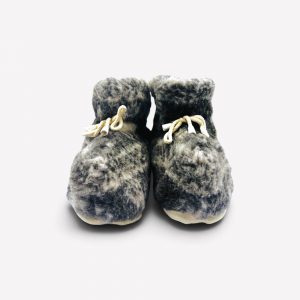 Aitas vilnas mājas čības (zābacņi) ar neslīdošu zoli Merino Home WoolBoots - Image 5