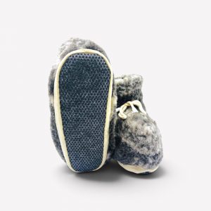 Aitas vilnas mājas čības (zābacņi) ar neslīdošu zoli Merino Home WoolBoots - Image 4
