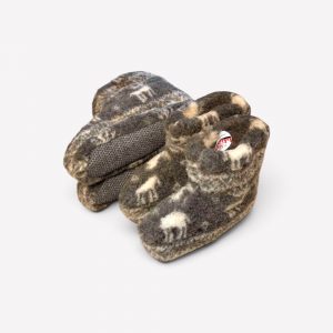 Aitas vilnas mājas čības (zābacņi) ar neslīdošu zoli Merino Home WoolBoots - Image 6