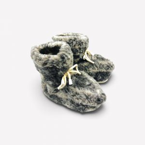 Aitas vilnas mājas čības (zābacņi) ar neslīdošu zoli Merino Home WoolBoots - Image 2