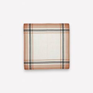 Klasiskais auduma kabatlakatiņš vīriešiem 36×36 cm (bēšs ar strīpām)