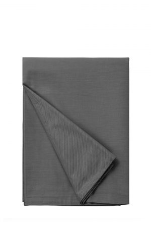 160×200 cm Vienkrāsains palags bez gumijas Milano Comfort Satin - Tumši pelēks - Image 2