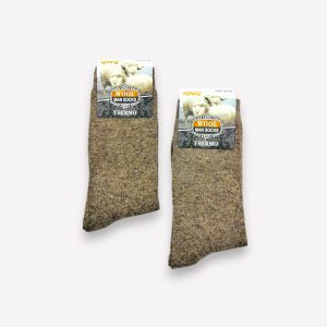 ANGORA Thermo siltas vīriešu zeķes no angoras vilnas (bēšas)