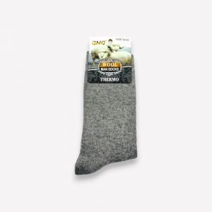 ANGORA Thermo siltas vīriešu zeķes no angoras vilnas (gaiši pelēkas) - Image 2
