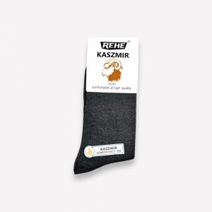 Premium kašmira zeķes vīriešiem KASZMIR (Tumši pelēkas) - Image 2