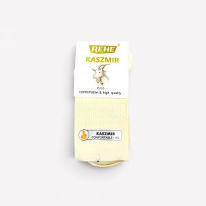 Premium kašmira zeķes sievietēm KASZMIR (Piena balts) - Image 2