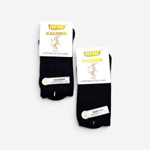 Premium kašmira zeķes sievietēm KASZMIR (Melna naksts)