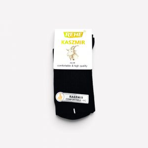Premium kašmira zeķes sievietēm KASZMIR (Melna naksts) - Image 2