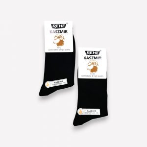 Premium kašmira zeķes vīriešiem KASZMIR (Melna naksts)