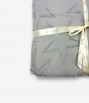 200×220 Segas pārvalks (konverts) Luna Home – ar elegantu reljefa izšuvuma rakstu (gaiši pelēks) - Image 3