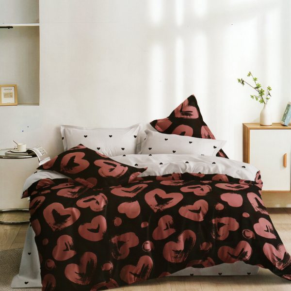 160×200 Gultas veļas komplekts Luna Home ar palagu, 100% kokvilna satīns