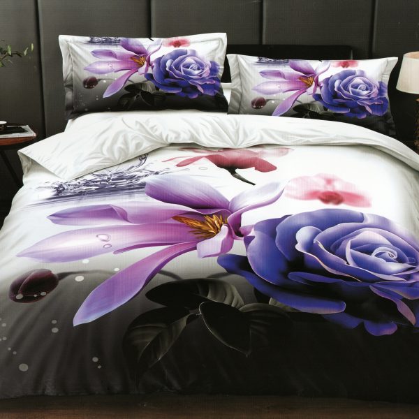 140×200 Gultas veļas komplekts Milano Zone ar palagu – 100% kokvilna satīns