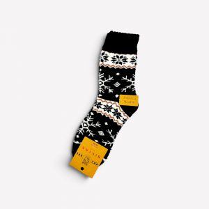 Alpakas vilnas sieviešu biezas ziemas zeķes ALPACAWOLE (melnas) - Image 2
