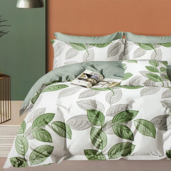 160×200 Gultas veļas komplekts Luna Home ar palagu, 100% kokvilna satīns