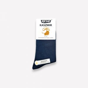 Premium kašmira zeķes vīriešiem KASZMIR (Tumši zilas) - Image 2