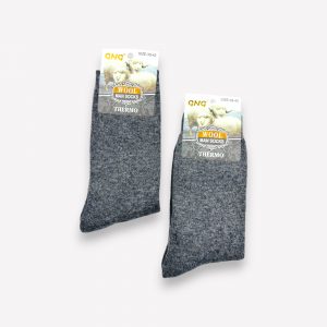 ANGORA Thermo siltas vīriešu zeķes no angoras vilnas (pelēkas)