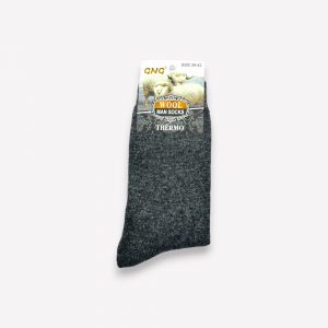 ANGORA Thermo siltas vīriešu zeķes no angoras vilnas (pelēkas) - Image 2