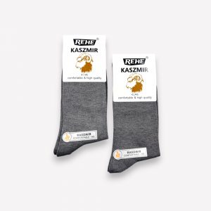 Premium kašmira zeķes vīriešiem KASZMIR (Pelēkas)