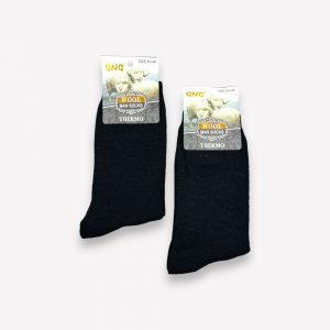 ANGORA Thermo siltas vīriešu zeķes no angoras vilnas (melnas)