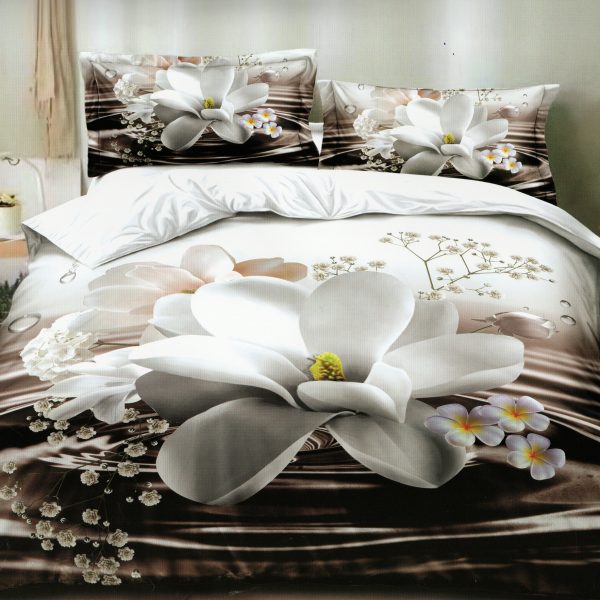 140×200 Gultas veļas komplekts Milano Zone ar palagu – 100% kokvilna satīns