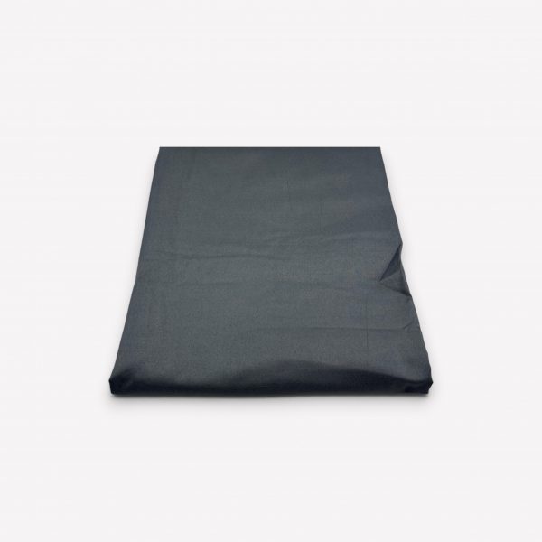 220×230 cm Vienkrāsains palags bez gumijas Comfort Satin - Tumši pelēkais